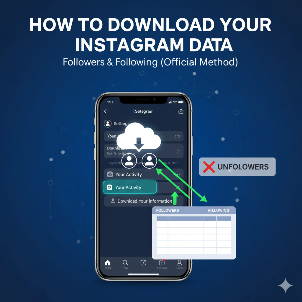 How to Download Your Instagram Followers & Following Data (Official Method)
